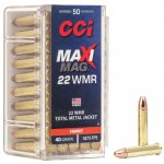 CCI Maxi Mag Target 22 WMR TMJ 40gr