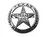Texas Ranger Bricka/badge