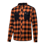 Vildmarksskjorta i flanell, P4H Orange