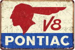 Plåtskylt-Pontiac V8