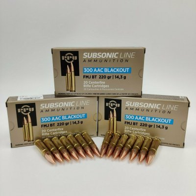 Ammunition - Prvi Partizan 300 AAC Blackout Subsonic  220 grain