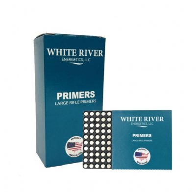White River Energetics Large Rifle Tändhattar 100st