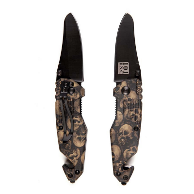 Kniv med Skelettmotiv
