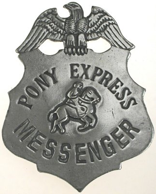 Gjuten Badge-Pony Express-Tillverkad i USA
