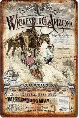 Plåtskylt - Wickenburg Arizona