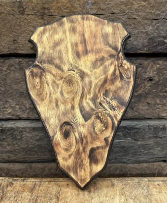 Trofésköld Älg Bränd
