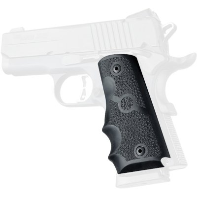 Hogue 1911 Officers Model Övergjutet  gummigrepp med fingerskåror