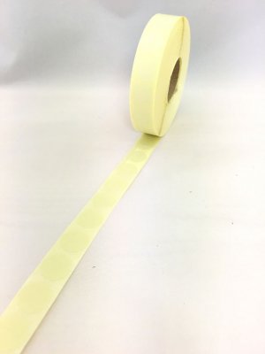 Täcklappar Rund Gräddvit 17mm