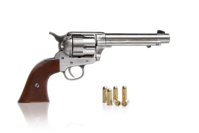 Replika Västernrevolver-Colt Peacemaker .45 Vackert polerad med trägrepp