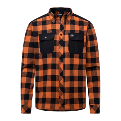 Vildmarksskjorta i flanell, P4H Orange