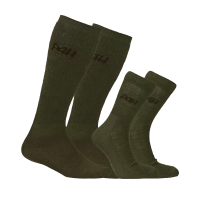 P4H Combo Sockpaket – Merinoull Grön